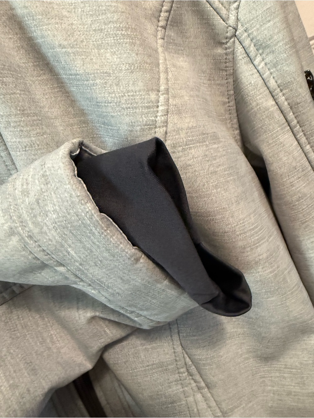 Free Country Light Gray Fleece-Lined Hooded Zip Jacket - Picture 3 of 11